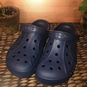 Crocs!!! Navy Blue womens size 10.